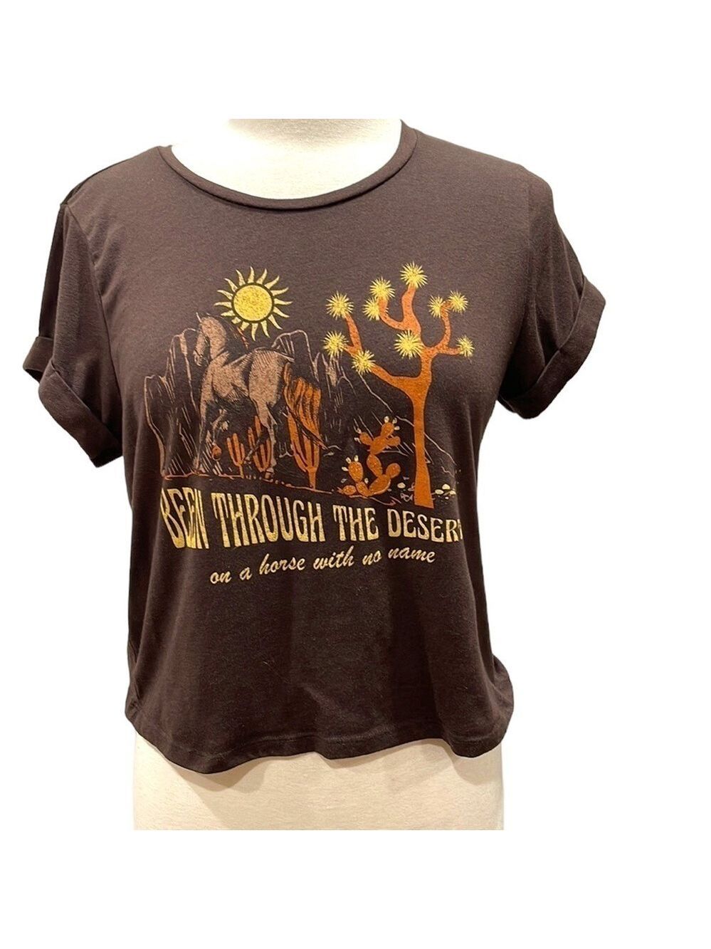 YOUTH‎ In Revolt BEEN THROUGH THE DESERT on a horse with no name T Shirt SZ S